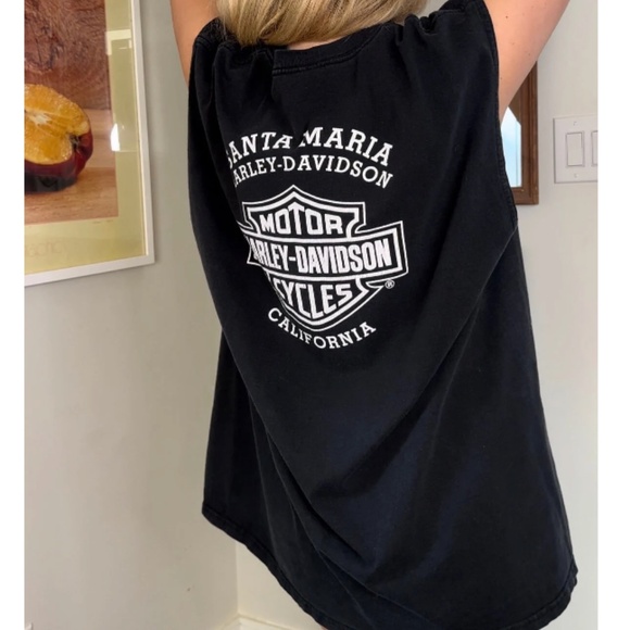 Vintage 2002 Harley Davidson • Santa Maria, California Sleeveless Tee - 2XL - Picture 3 of 5